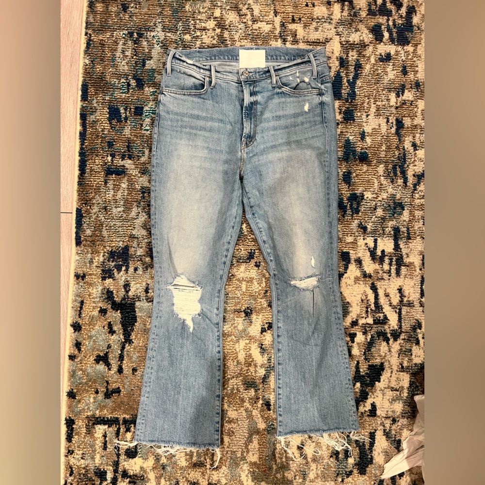 MOTHER Hustler ankle fray size 31